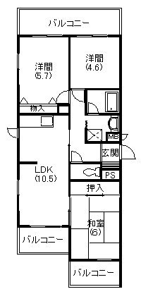 リヴェールセントラルハイツ 間取り図