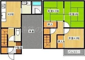 向宿サンハイツ2号棟 間取り図
