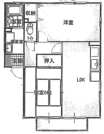 サンフローラ袋井A 間取り図