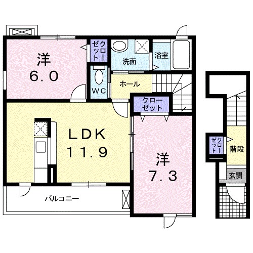グランメゾン広沢Ⅰ 間取り図
