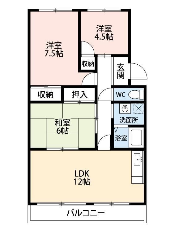 マンション花水木 間取り図