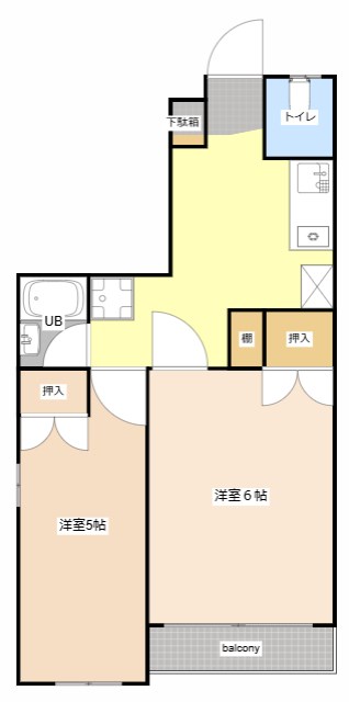 プチメゾンジョイロード中山 間取り図