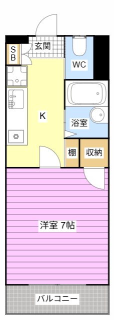 プチメゾンジョイロード中山 間取り図