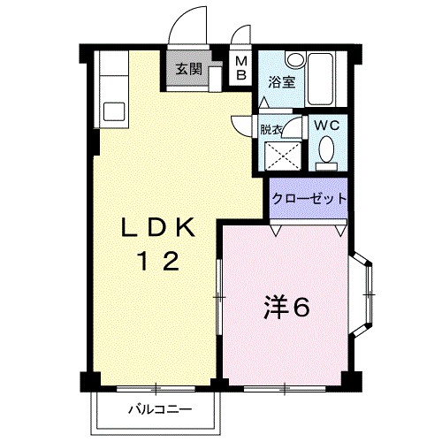 グリーンハイツＤ 間取り図