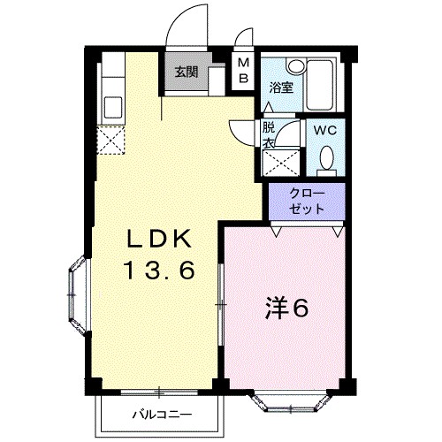 エルディムおおすみＡ 間取り図