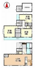 原島町550-12一戸建 間取り図