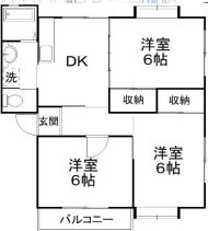 コスミック富塚A 205号室 間取り