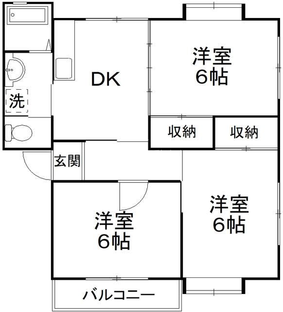 コスミック富塚A 間取り