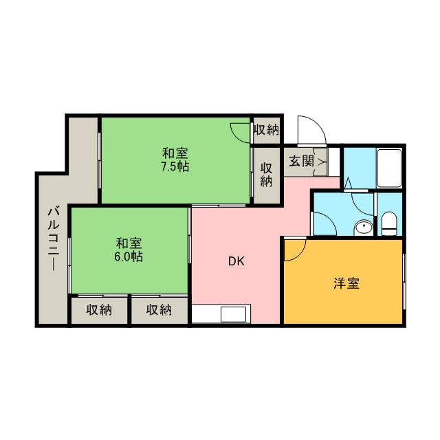 サンテラス大村Ⅰ 間取り図