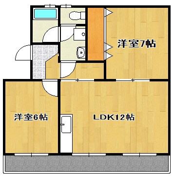 早出グリーンコーポ 間取り図