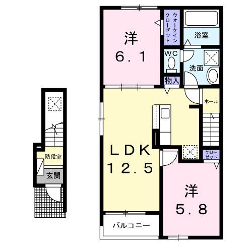 カルム　メゾン 間取り図