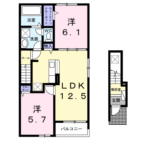 カルム　メゾン 間取り図