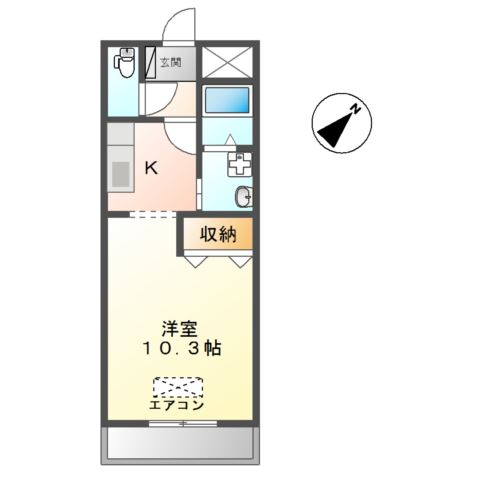 エクレールＫＡＷＡＩ 間取り図
