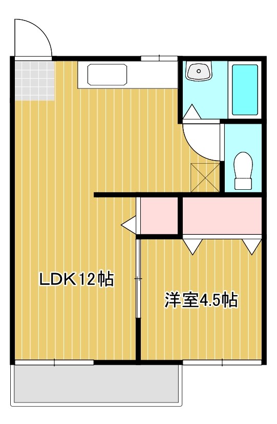 コーポやすらぎ 間取り図