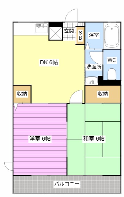 シティハイムエムズA 201号室 間取り