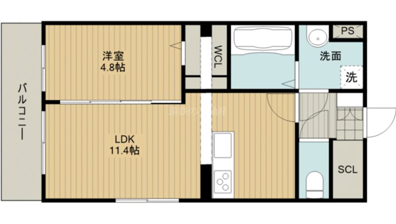 田畑ハイツルシアスⅧ 間取り図