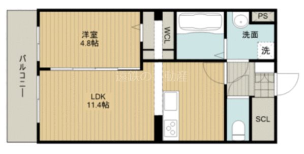 田畑ハイツルシアスⅧ 間取り図