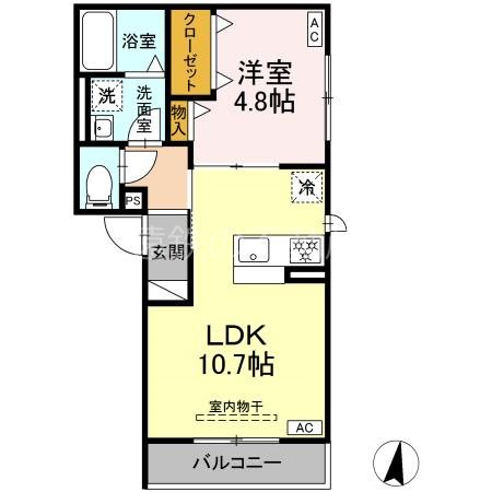 D-Hills元魚 間取り図