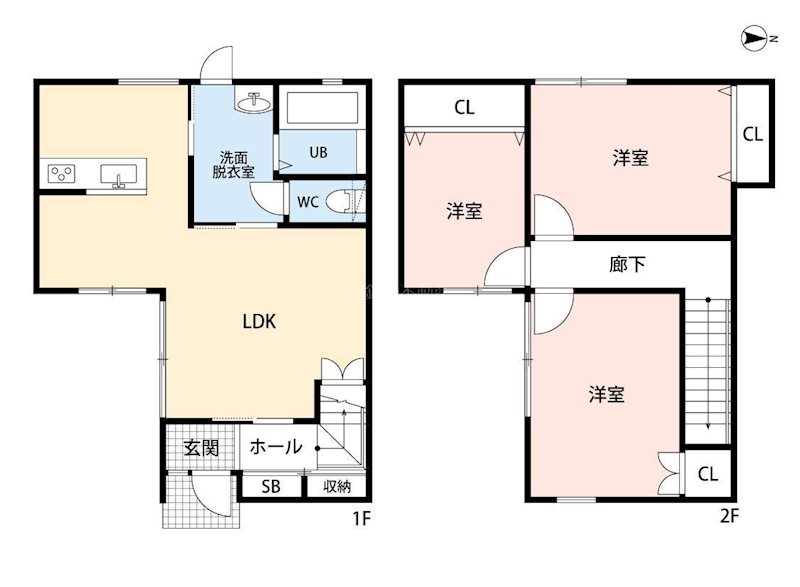 (仮)三島町キャレブラン 間取り図