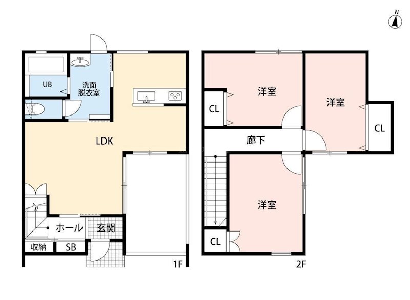 (仮)原島町キャレノワール  間取り図