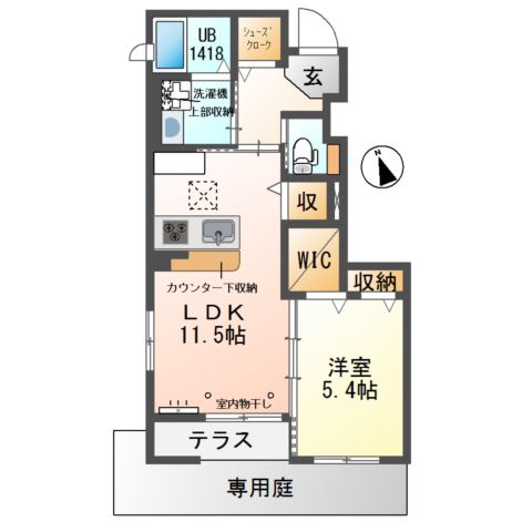 グランベルハウスＡ 間取り図