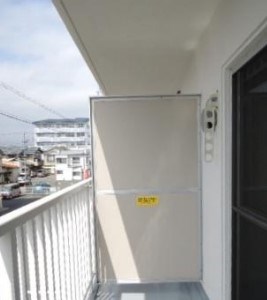 第二我心ヶ丘マンション ベランダ