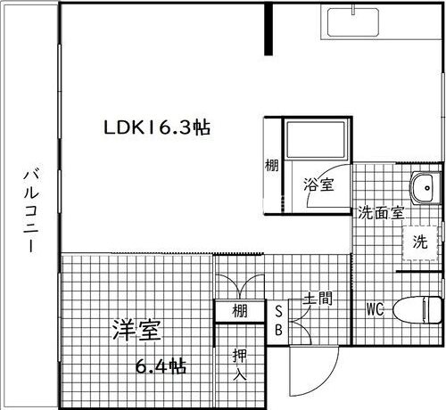 Re・Luffy WEST 202号室 間取り