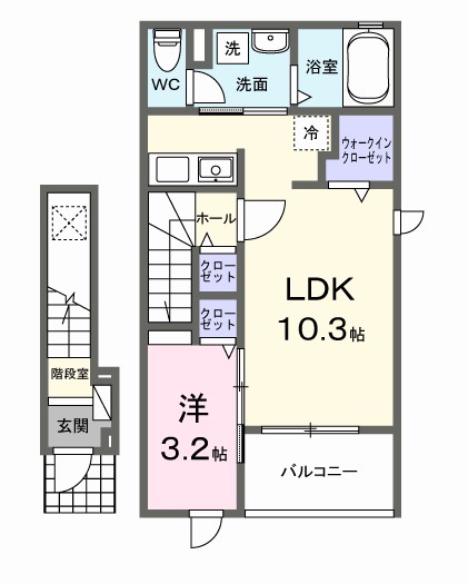 フェリスⅤ 間取り図