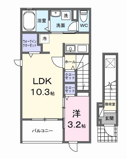 フェリスⅤ 間取り図