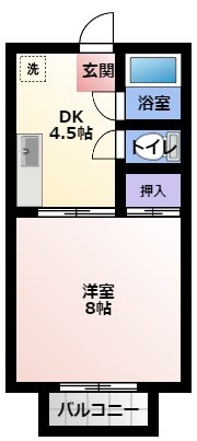 シティコーポすずらん2 206号室 間取り