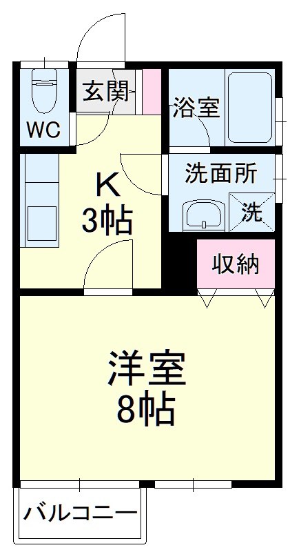 半田ビレッジ８号棟 間取り図