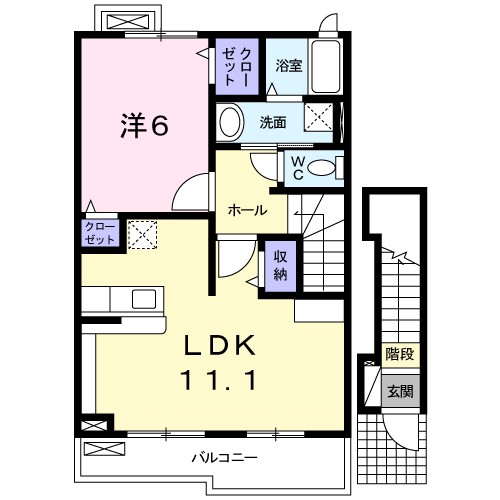 バーディクレフＤ 間取り図
