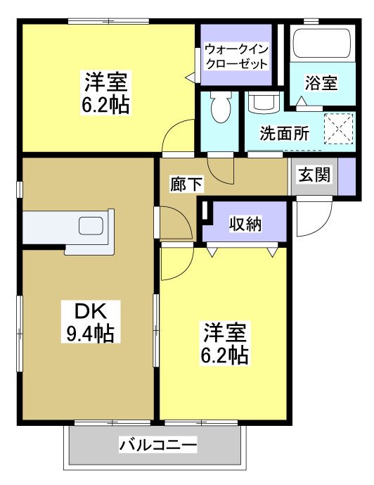 グランディアコート　A 間取り図