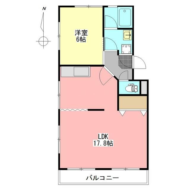 シックスハイツイクマ 間取り図