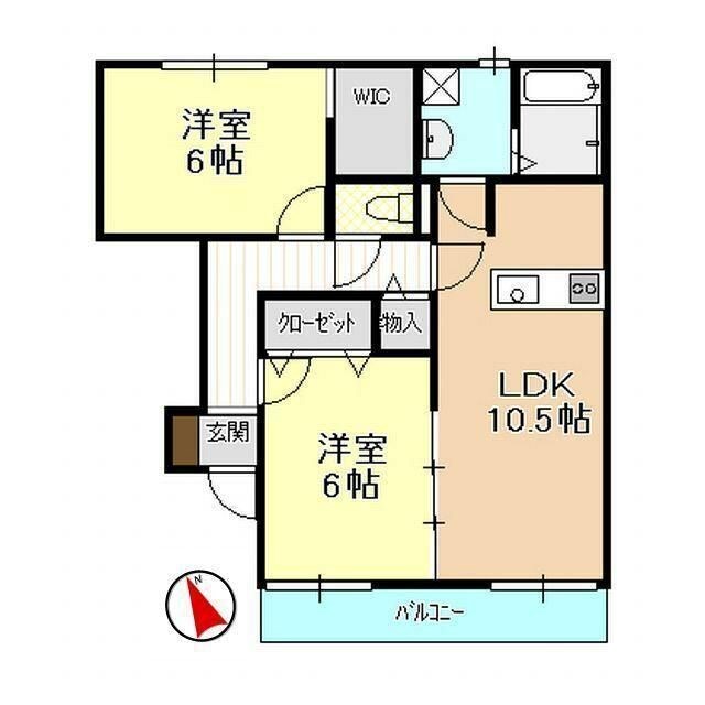 棒屋第七下池ハイツ 間取り図