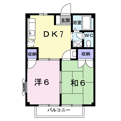 ハニーハイツ 間取り図