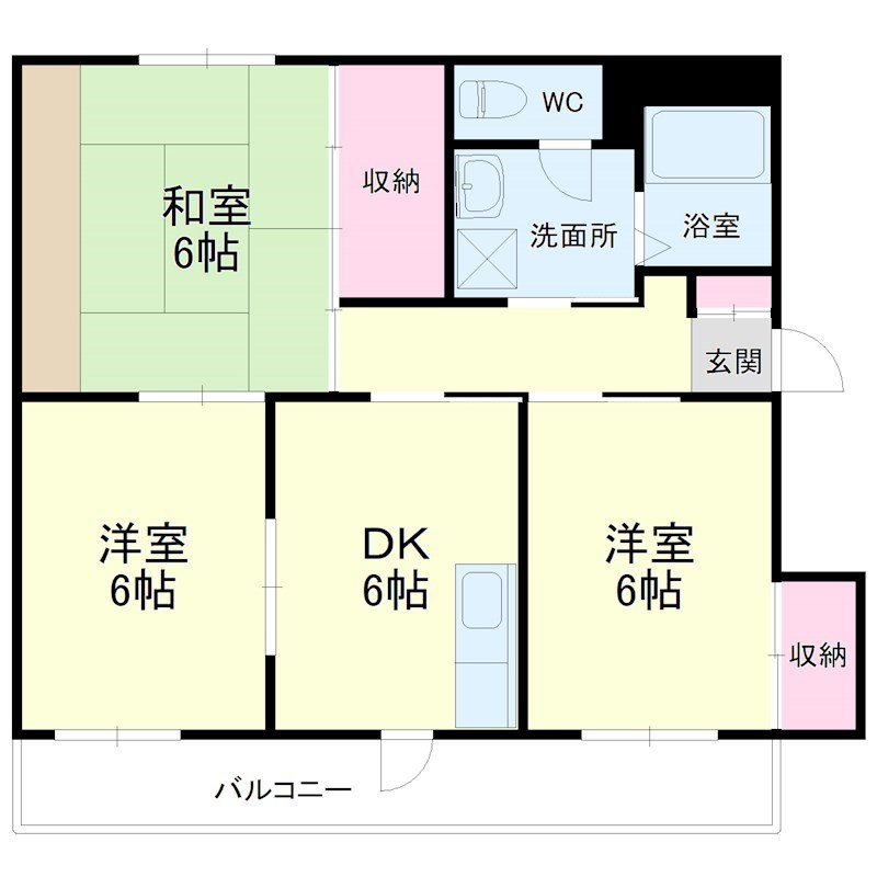 ハイツエトアール 302号室 間取り
