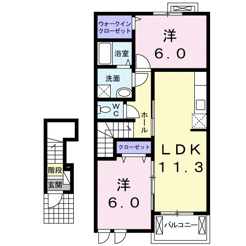 フレーシュ　コリーヌ 間取り図