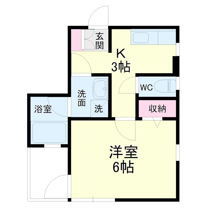 半田ビレッジ８号棟 間取り図