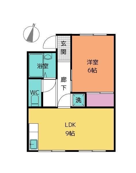 保六坂ハイツ 間取り図