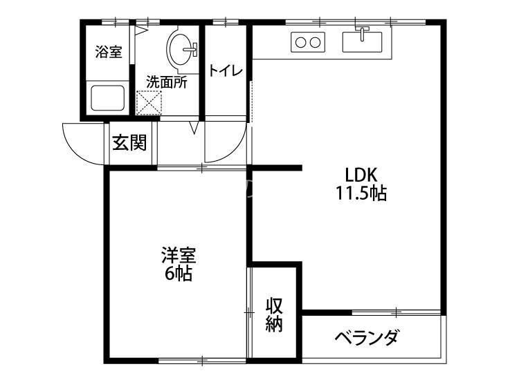 コーポ松島 間取り図