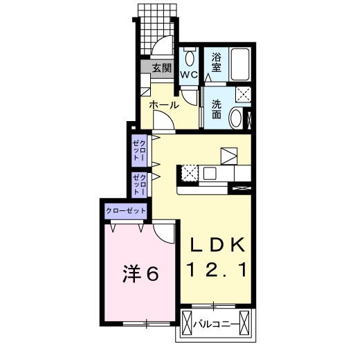 グランブルーＡ 間取り図