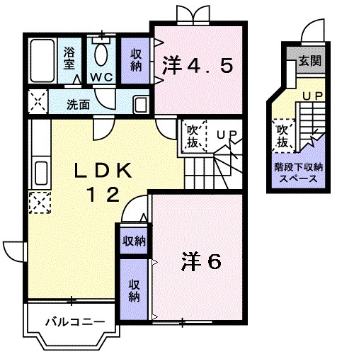 サンパティークＢ 間取り図