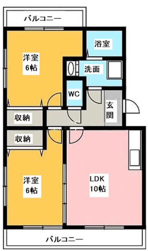 フォレスト笠井 202号室 間取り