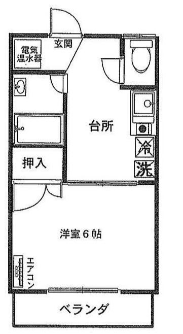 コーポラスフジ 間取り図