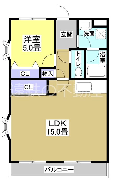 エステート領家Ⅰ 間取り図
