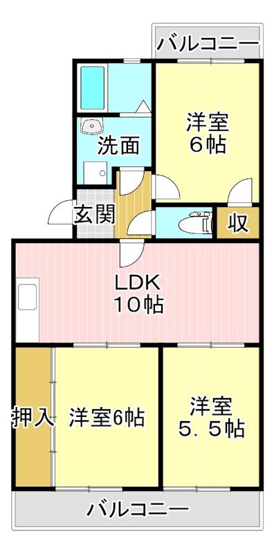 グリーンアベニュー 間取り図