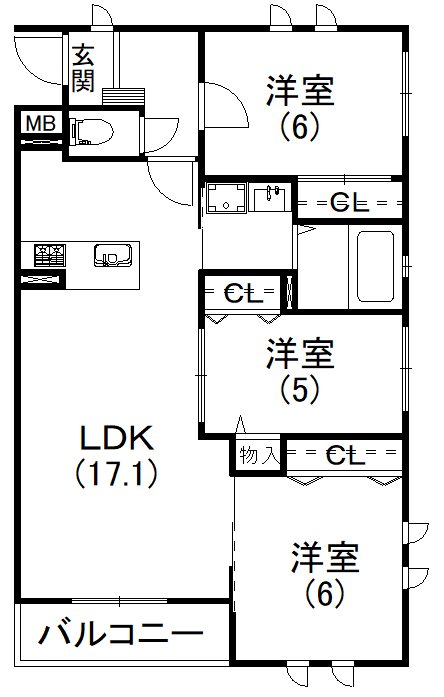 グランエミシス 間取り図