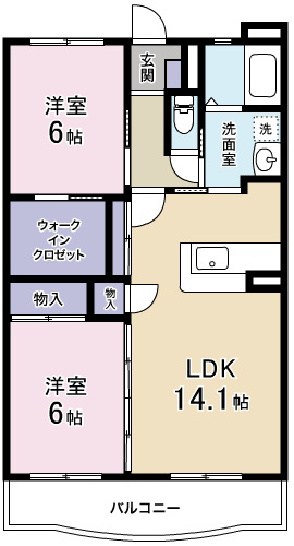 シャン・ド・フルール 間取り図