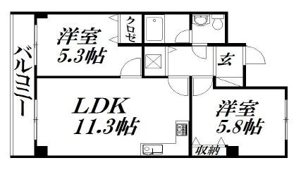 エムケー木戸 間取り図